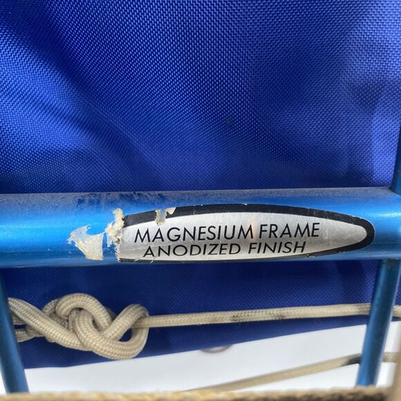 Vintage Blue World Famous Everest #231 Hiking Backpack & Magnesium Frame BLUE - Picture 12 of 12